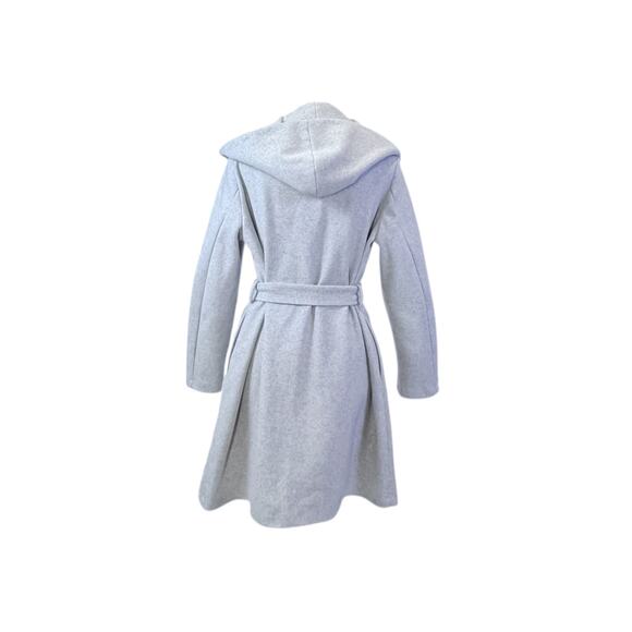 Zara Gray Knit Open Front Coat - Size Medium - Minimalist - Picture 7 of 10